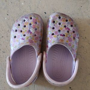 Hello kitty crocs